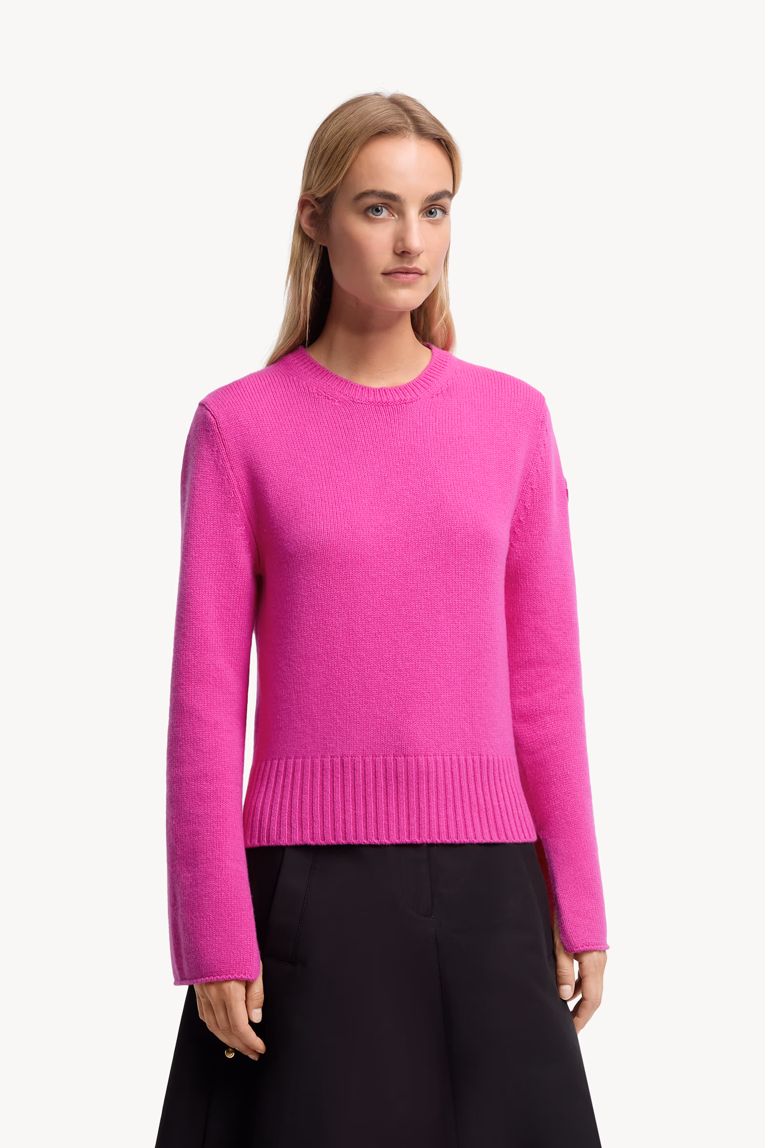 Wool & Cashmere Sweater Women Pink Moncler 3